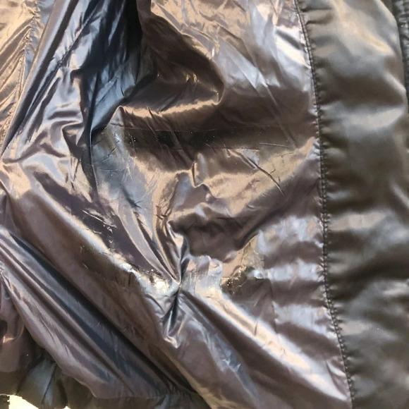 S13 Black Designer Winter Classic Down Puffer Coat Women's Large - Picture 11 of 12